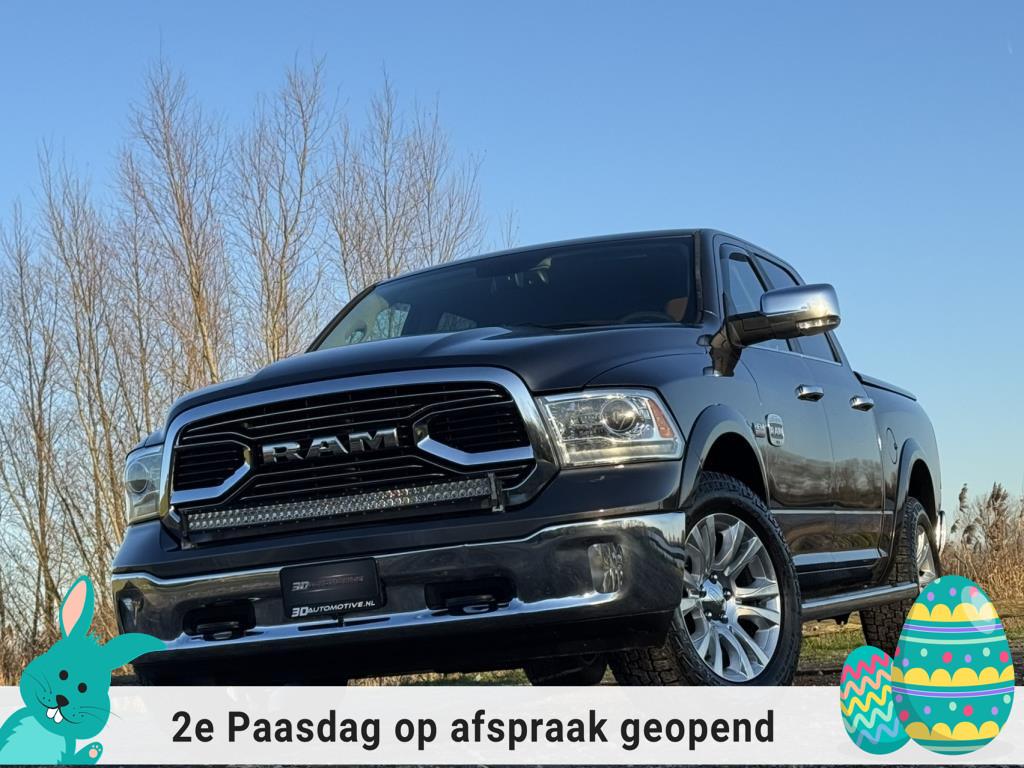 Dodge Ram 1500 LONGHORN 5.7L V8 HEMI, ORIG NED, LUCHTVERING,, Auto's, Automaat, Gebruikt, 5654 cc, Leder