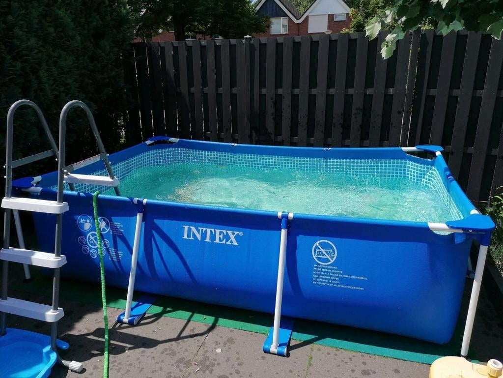 Intex Zwembad 300x200x75cm met accessoires, Ophalen, Gebruikt, Opzetzwembad, 200 tot 400 cm