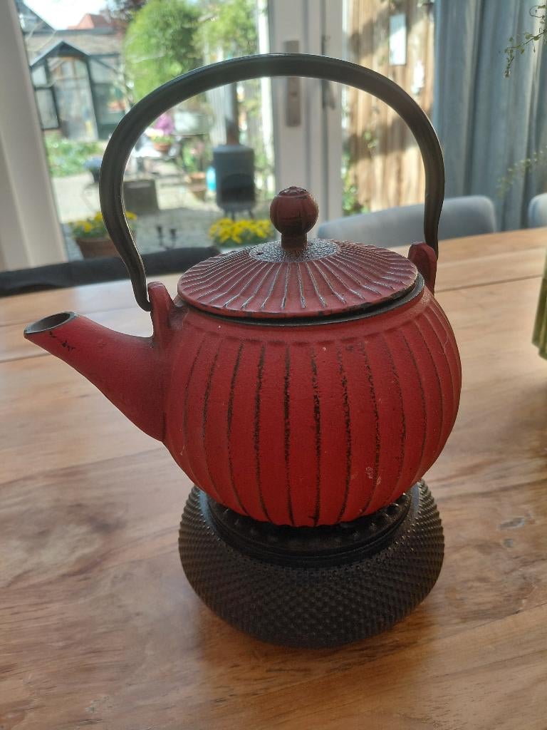 Theepot merk Bredemeyer, Huis en Inrichting, Woonaccessoires | Overige, Ophalen, Gebruikt, Klassiek, Metaal