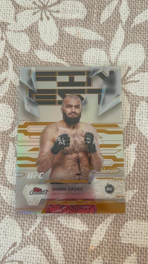 Shamil Gaziev 6/25 | TOPPS UFC FINEST 2025, Ophalen of Verzenden, Nieuw