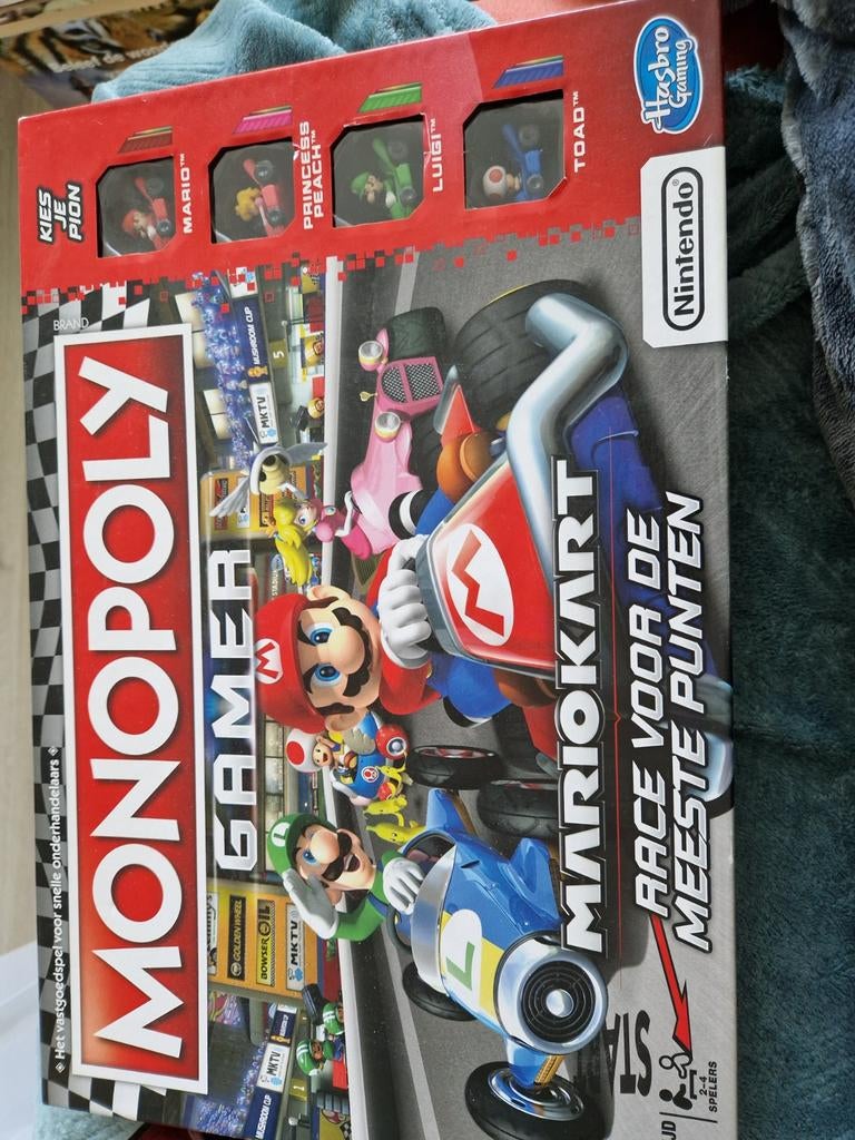 Monopoly Gamer Mario Kart Bordspel, Een of twee spelers, Ophalen of Verzenden, Zo goed als nieuw, Hasbro Gaming