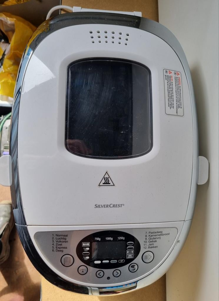 SilverCrest Broodbakmachine SBB 850 B1, Witgoed en Apparatuur, Broodbakmachines, Kijkvenster, Ophalen