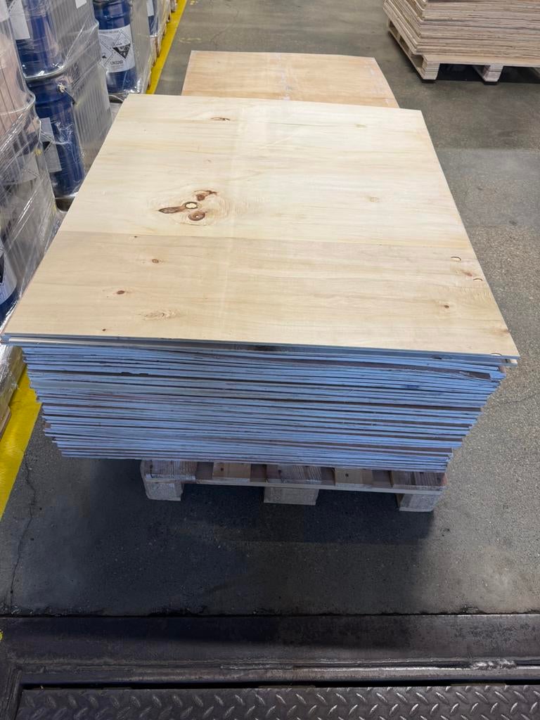 46 triplex platen te koop. 100x115x1 cm, Doe-het-zelf en Verbouw, Ophalen, Zo goed als nieuw