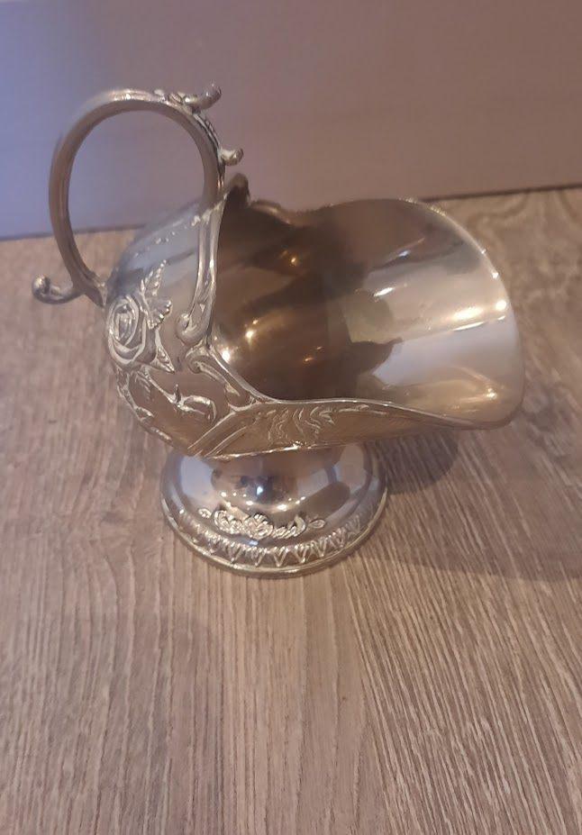 Vintage verzilverde suikerpot " suger scuttle ", Antiek en Kunst, Antiek | Goud en Zilver, Ophalen of Verzenden