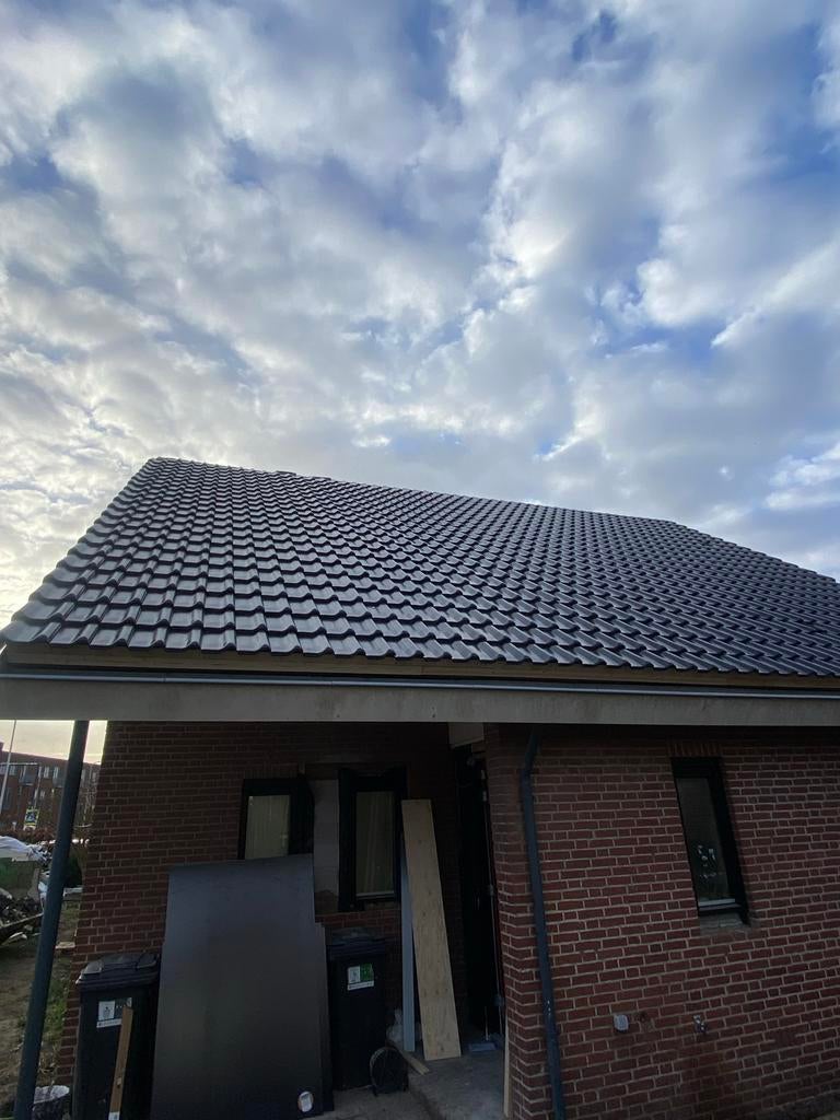 440 nieuwe Koramic Alegra 12 Vulkaanzwart dakpannen, Ophalen, Steen of Klei, Zwart, Nieuw