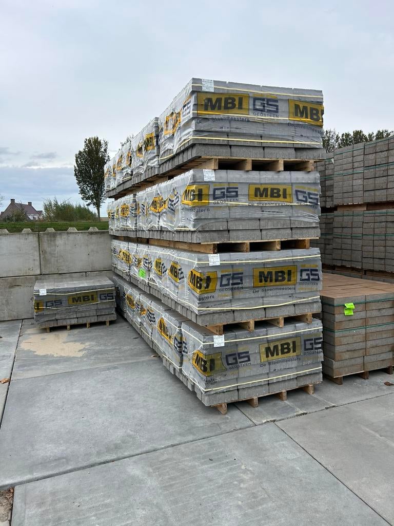 Waterpassende klinker grijs, Tuin en Terras, Ophalen of Verzenden, Nieuw, Beton, Klinkers