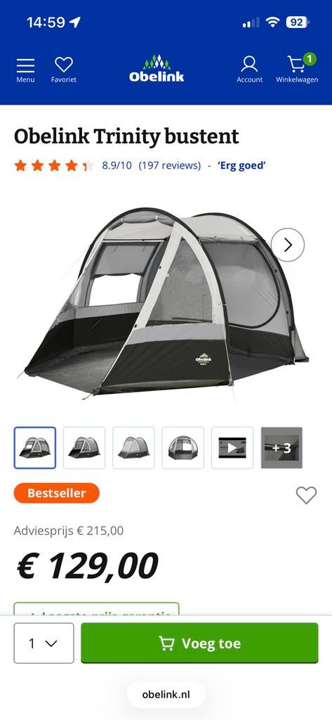 Mooie trinity bustent., Ophalen, Gebruikt, Tot en met 2