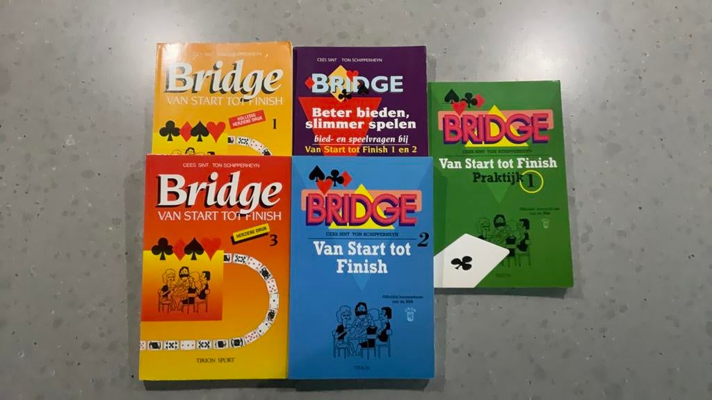 5 bridge boeken Cees Sint en Ton Schipperheyn 5 stuks €17,50, Ophalen of Verzenden, Zo goed als nieuw, Overige onderwerpen
