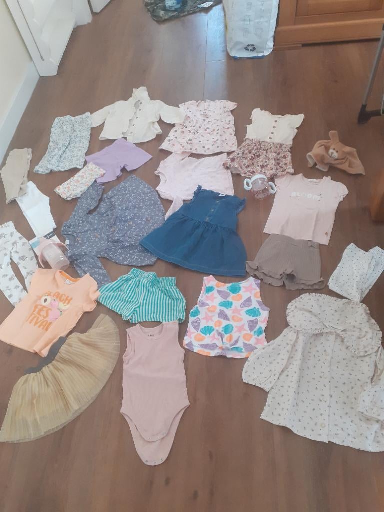Kledingpakket meisje 74 Feetje Petit Bateau Dirkje H&M Hema, Ophalen of Verzenden, Zo goed als nieuw, Maat 74