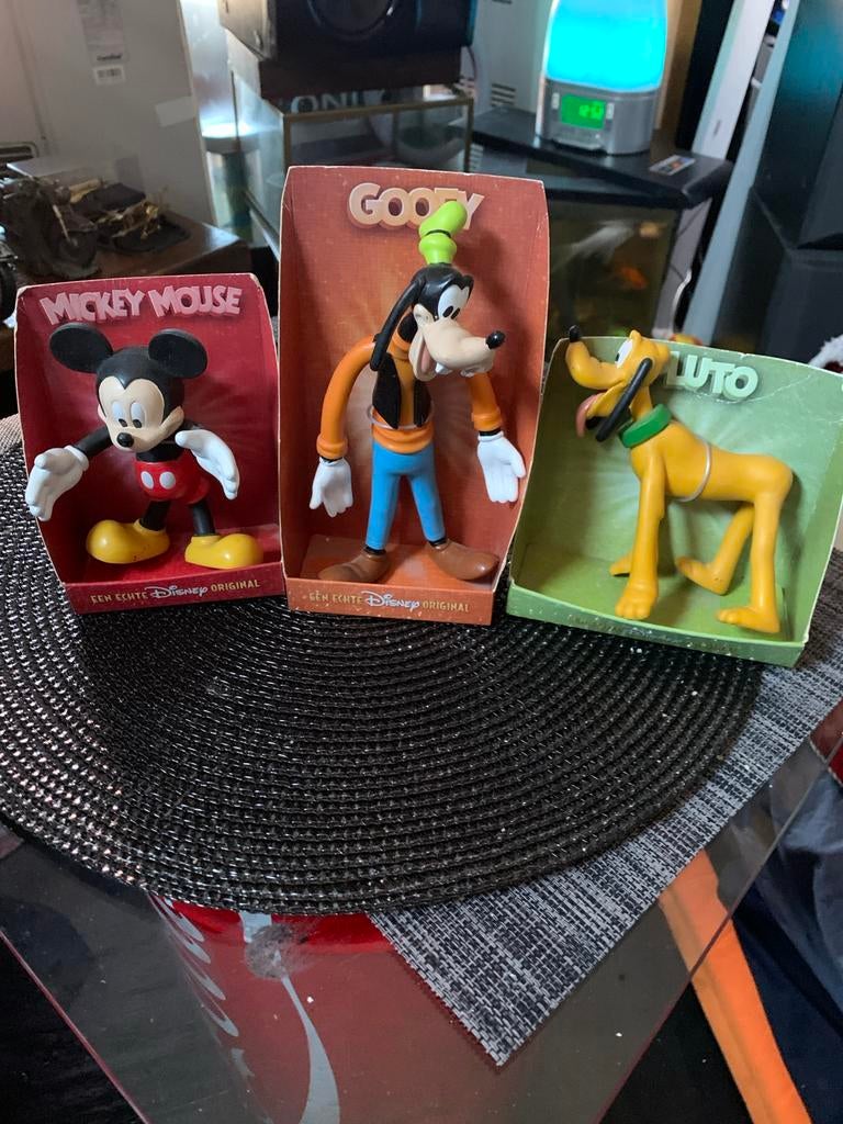 Disney Figuren Set: Mickey, Goofy, Pluto - Zo goed als nieuw, Verzamelen, Disney, Ophalen of Verzenden, Mickey Mouse, Zo goed als nieuw