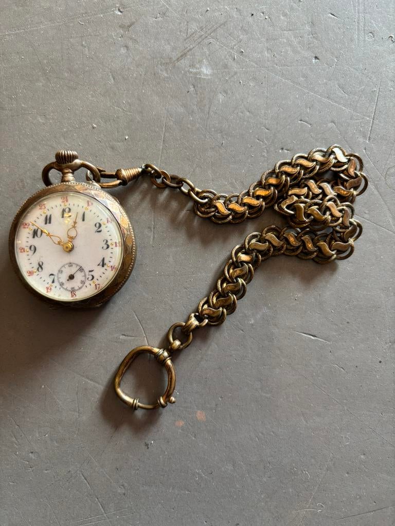 Oud zakhorloge., Antiek en Kunst, Curiosa en Brocante, Ophalen of Verzenden