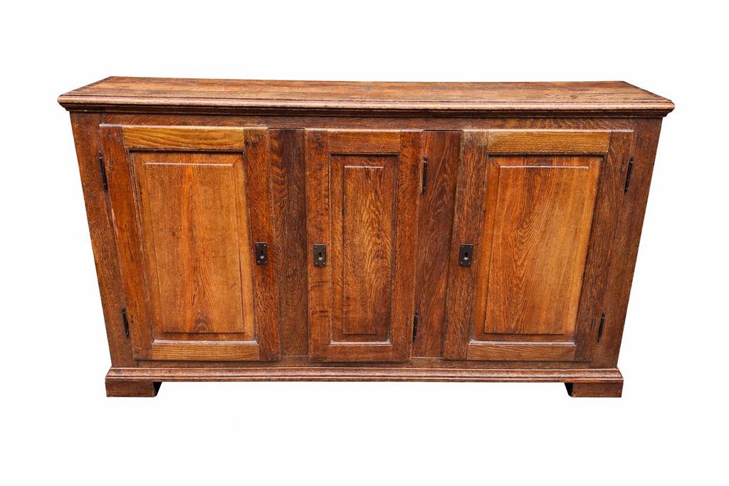 Antiek Dressoir met geheime vak, Gebruikt, Met deur(en), 150 tot 200 cm, Eikenhout