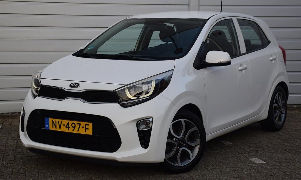Kia Picanto 1.0 CVVT First Edition*1e eigenaar*75Dkm NAP*Dea, Auto's, Kia, Stof, Gebruikt, Euro 6, Wit