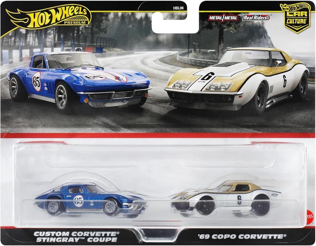 Hot Wheels Premium 2-Pack Custom Corvette Stingray & Copo, Ophalen of Verzenden, Nieuw