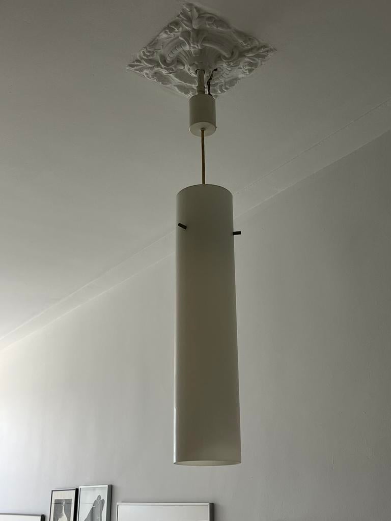 Glazen cilinder plafondlamp, Ophalen of Verzenden, Zo goed als nieuw