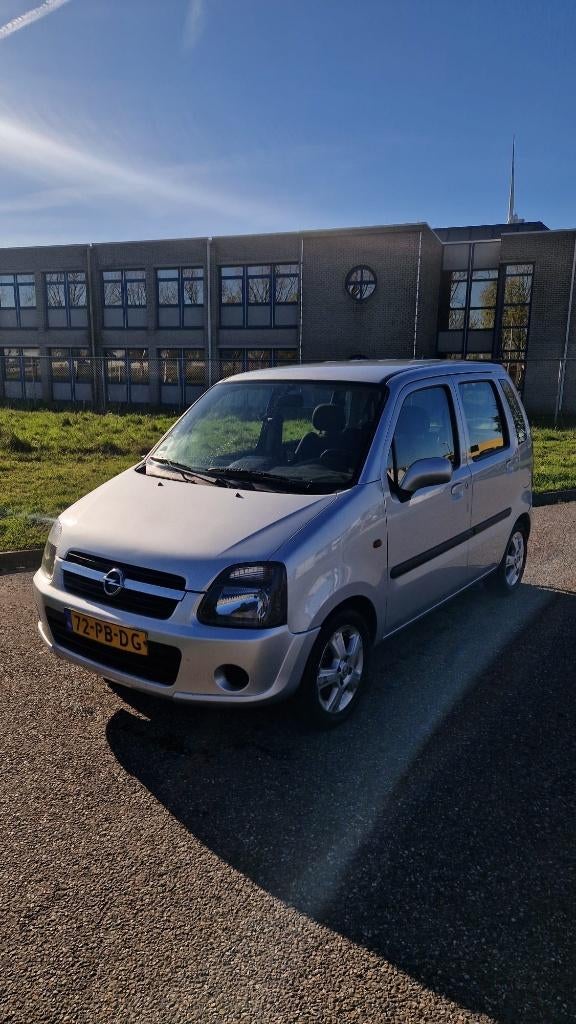 Opel Agila 1.2 I 16V 2004 Grijs - 5-zits zuinige/lichte auto, Origineel Nederlands, Handgeschakeld, Grijs, Particulier