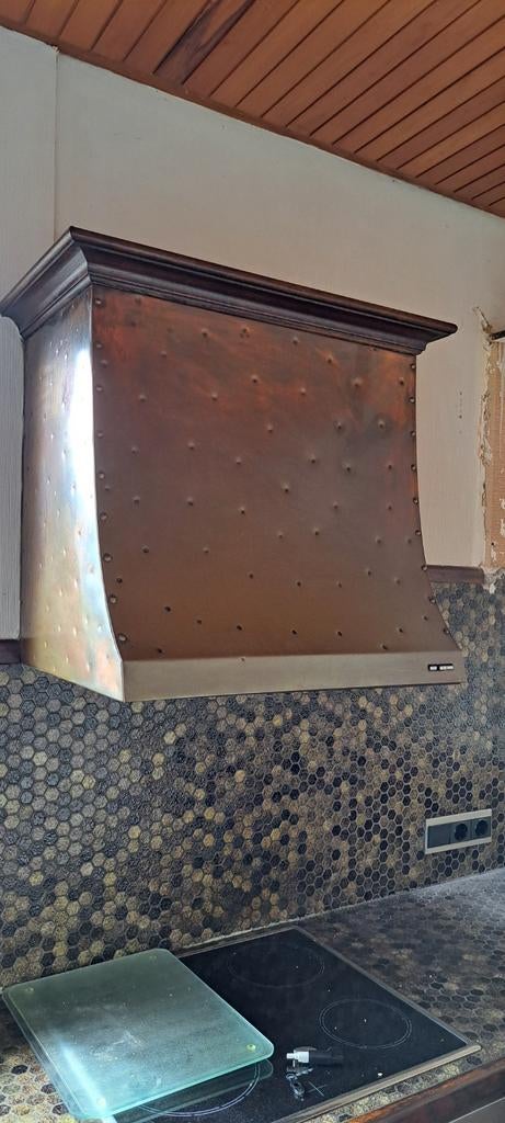 Koperen afzuigkap - 62x69x50 cm, Ophalen, Wandschouwkap