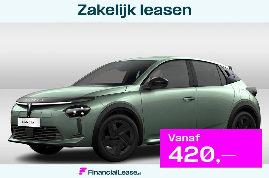 Lancia Ypsilon 51 kWh DIRECT RIJDEN - GRATIS WALLBOX - 8 JAA, Stof, Zwart, 156 pk, Origineel Nederlands