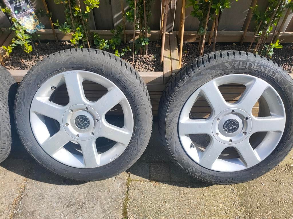 Wolfrace velgen 15 inch met winterbanden, Ophalen, Gebruikt, 15 inch, Velg(en)