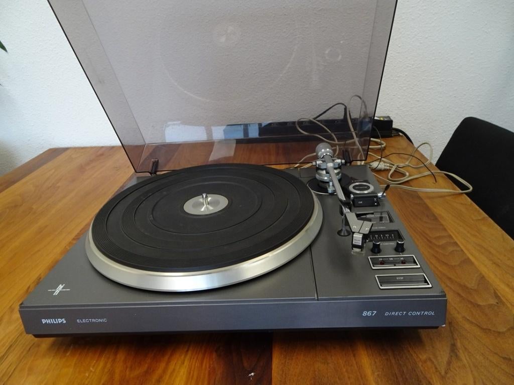 Philips AF867 platenspeler - gereviseerd, Philips, Pitch-regelaar, Ophalen of Verzenden, Zo goed als nieuw