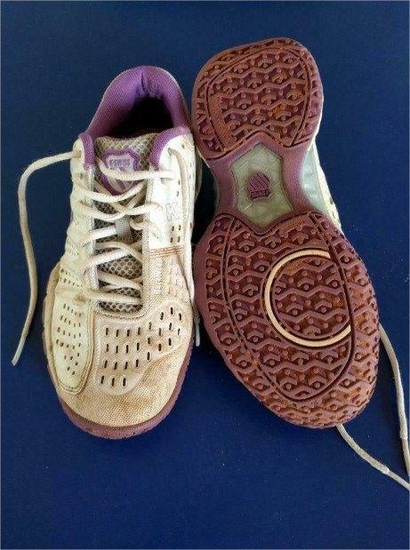 K-Swiss Tennisschoenen wit paars maat 35.5 tennis schoenen, Sport en Fitness, Tennis, Gebruikt, Schoenen, Ophalen of Verzenden