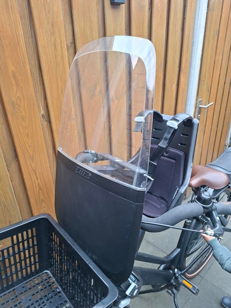 Bobike exclusive mini fietszitje voor met windscherm, Fietsen en Brommers, Fietsaccessoires | Fietsstoeltjes, Ophalen, Gebruikt