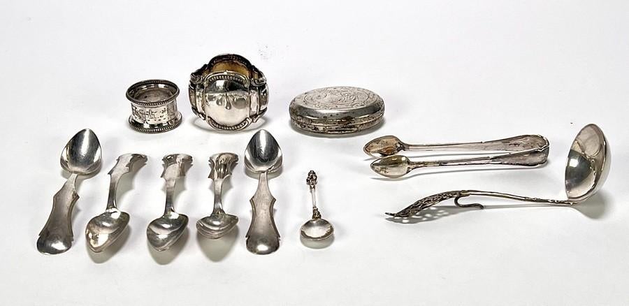 1316. Convoluut zilver – bestek en doosje, 19e/20e eeuw, Antiek en Kunst, Ophalen of Verzenden