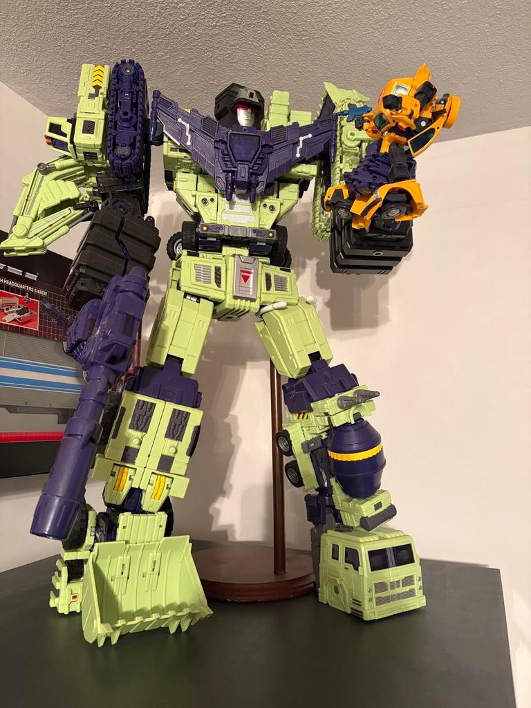 TW-C07 Constructor Devastator Transformer, Verzamelen, Transformers, Overige generaties, Ophalen, Zo goed als nieuw, Decepticons