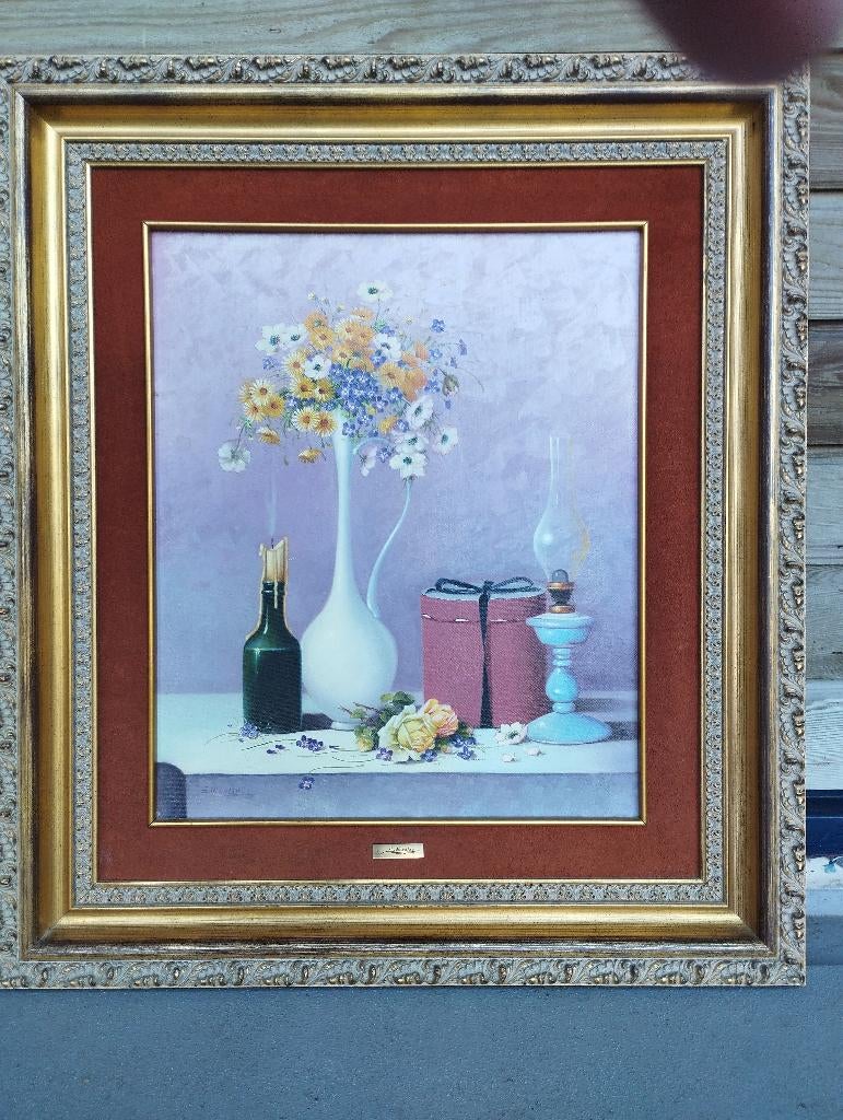 Schilderij van Santiago Nicolau crespo, Antiek en Kunst, Kunst | Schilderijen | Klassiek, Ophalen of Verzenden