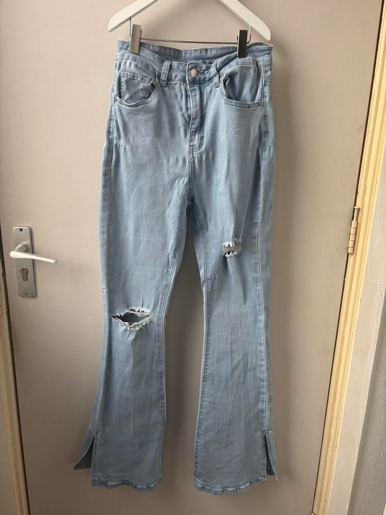 Wijde spijkerbroek Shein maat S, Kleding | Dames, Spijkerbroeken en Jeans, Ophalen of Verzenden, Zo goed als nieuw, Blauw, W28 - W29 (confectie 36)