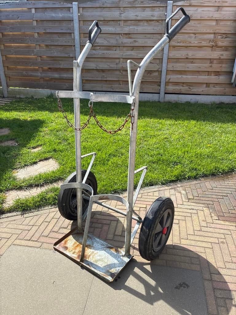 Gasflessen kar, 100 liter of meer, Ophalen, Gebruikt, Transportkar