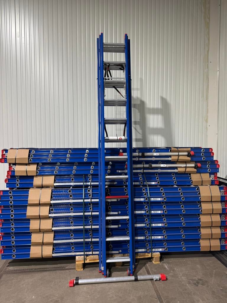 Altrex PRO3 3-delige ladder, Doe-het-zelf en Verbouw, Ladders en Trappen, Ophalen, Nieuw, Ladder, Opvouwbaar of Inschuifbaar