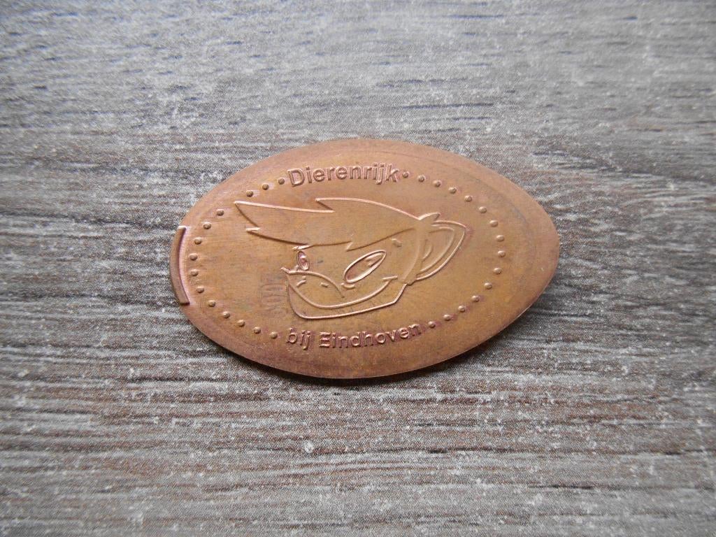 Pressed pennie Dierenrijk bij Eindhoven Pressed penny, Postzegels en Munten, Penningen en Medailles, Ophalen of Verzenden, Overige materialen