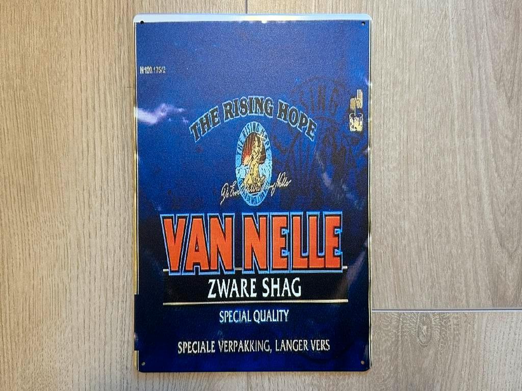 Reclamebord Van Nelle - Zware Shag 20x30, Verzamelen, Ophalen of Verzenden, Zo goed als nieuw, Reclamebord