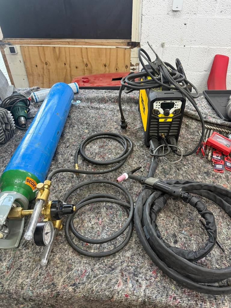 Esab Tig las inverter 200a complete set, Ophalen of Verzenden, Zo goed als nieuw, 150 tot 250 ampère, Tig