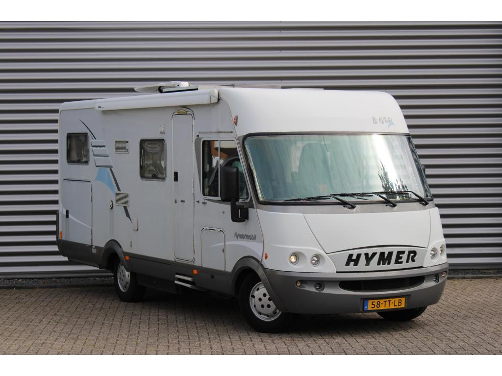 Hymer B 614 146PK Integraal 4-Persoons Omvormer Schotel, Caravans en Kamperen, Campers, Integraal, Afzuigkap, Ringverwarming, Fiat