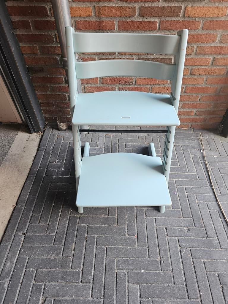 Stokke Tripp Trapp kinderstoel lichtblauw. Nieuw model, Ophalen