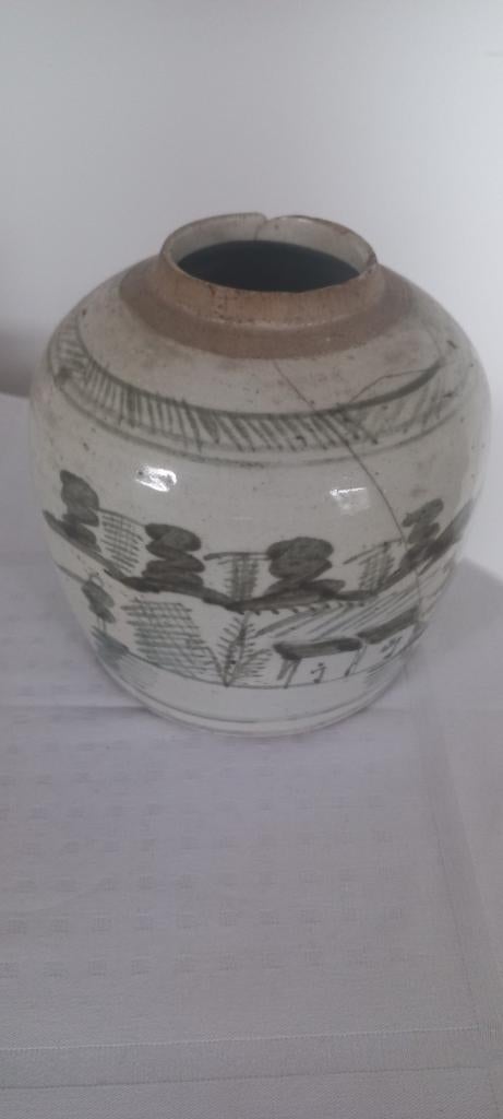 Antieke Chinese Gemberpot, Antiek en Kunst, Ophalen of Verzenden