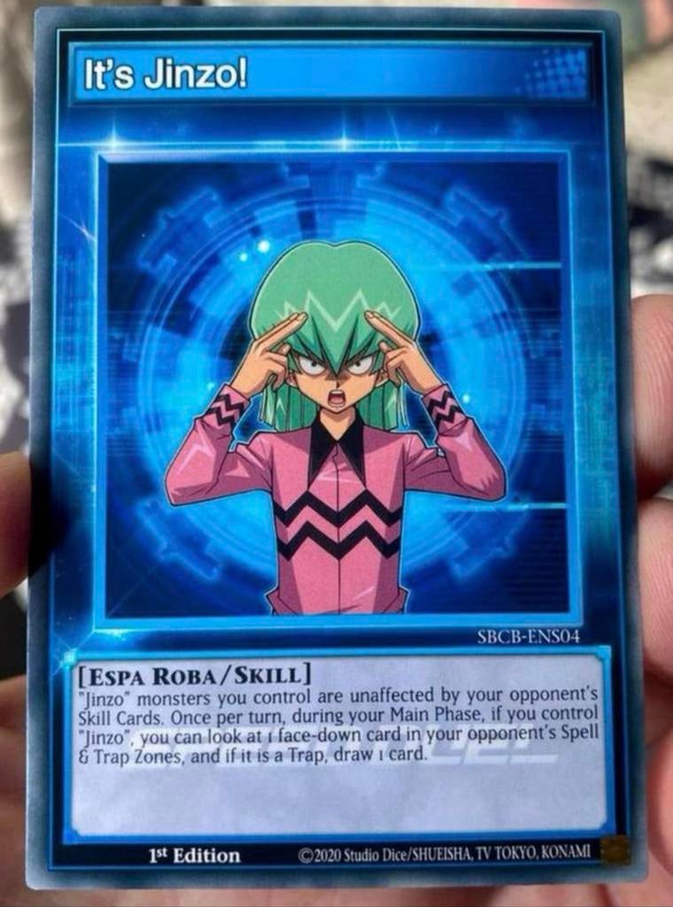Yu-Gi-Oh! It’s Jinzo! SBCB 1st Ed Duel Promo !, Hobby en Vrije tijd, Verzamelkaartspellen | Yu-gi-Oh!, Zo goed als nieuw, Losse kaart