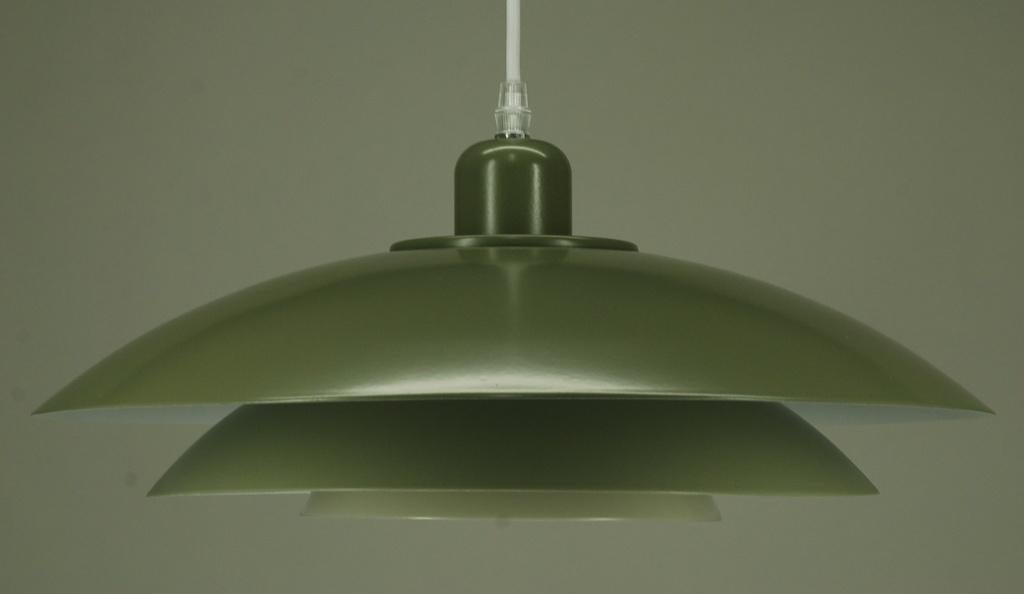 Vintage Deense hanglamp 165 euro, Gebruikt, Vintage MCM, Metaal, Minder dan 50 cm