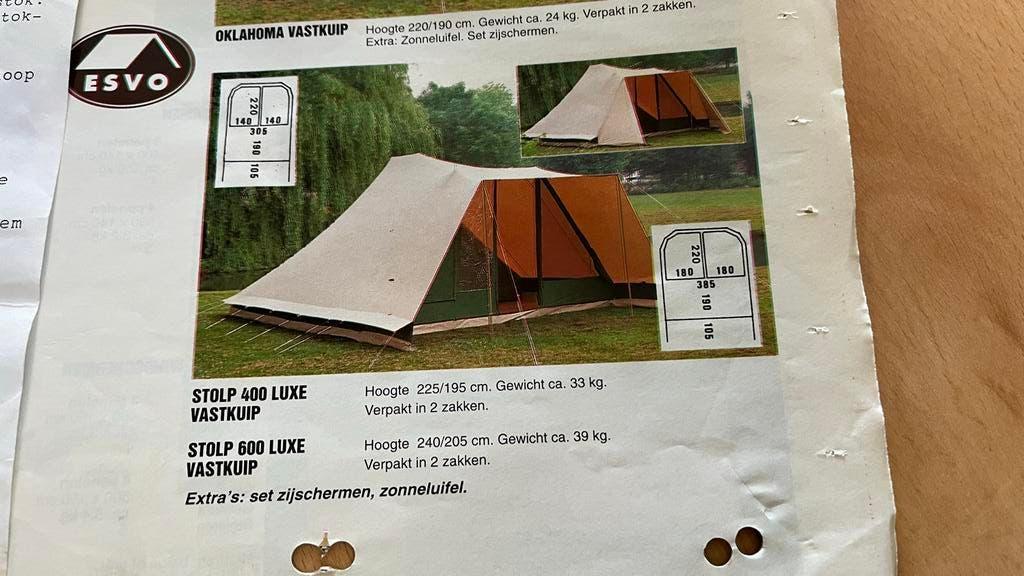 Goede Esvo Stolp 400 De Luxe Piramide Tent - vaste kuip, Ophalen, Gebruikt, Tot en met 4