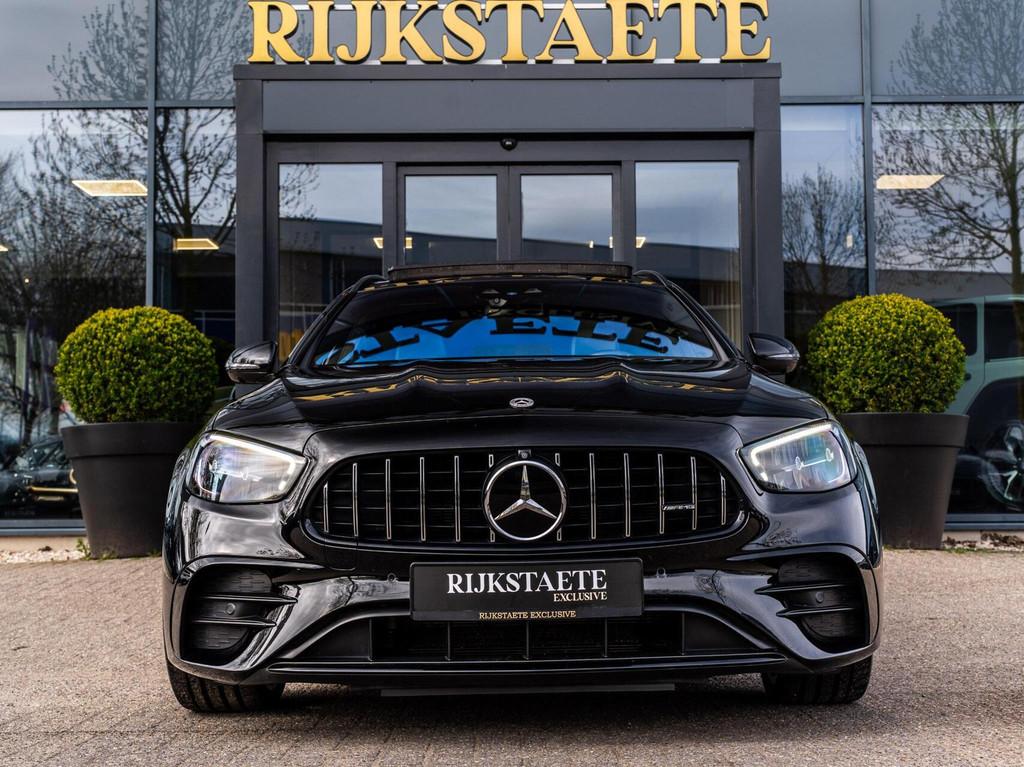 Mercedes E-klasse Estate AMG 53 4MATIC|PANO|360|MEMORY|SFEER, Auto's, Automaat, 435 pk, Gebruikt, Zwart