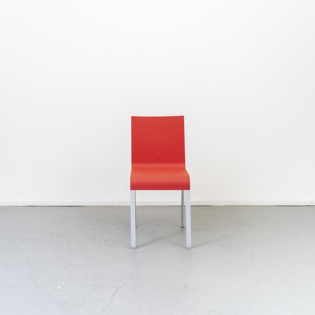 6x Vitra Maarten van Severen .03 Rood - Niet Stapelbaar, Niet ingevuld, Overige materialen, Niet ingevuld, Ophalen of Verzenden