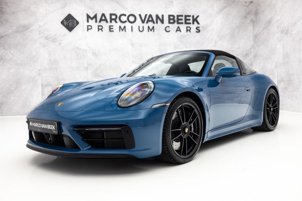 Porsche 911 992 Targa 3.0 4 GTS | PTS Oslo Blue | Lift | Bur, Auto's, Gebruikt, Vierwielaandrijving, 480 pk, Geïmporteerd