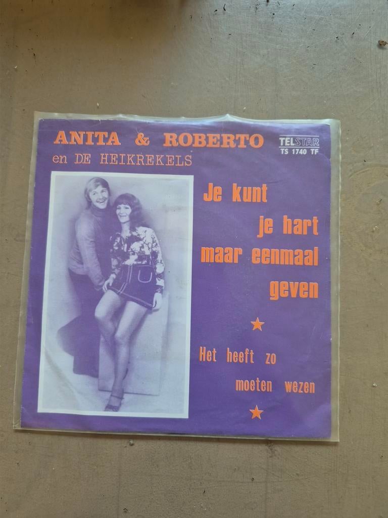 Anita en Roberto - je kunt je hart maar eenmaal geven, Cd's en Dvd's, Vinyl | Nederlandstalig, Ophalen of Verzenden, Zo goed als nieuw