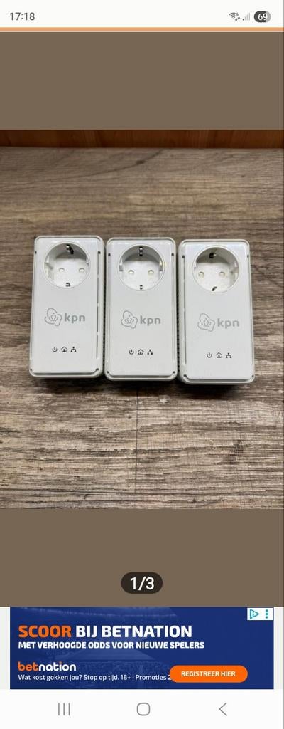 KPN Wifi Versterkers - Set van 3 en 1 Router, Ophalen of Verzenden, Gebruikt, KPN