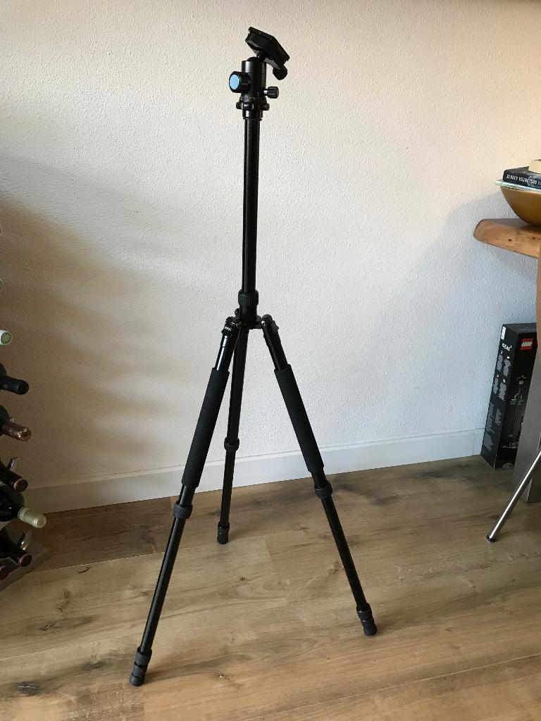 Sirui Statief met  E-10 balhoofd en Sirui L-10 Tilt head, Ophalen, Driepoot, Zo goed als nieuw, 150 tot 175 cm