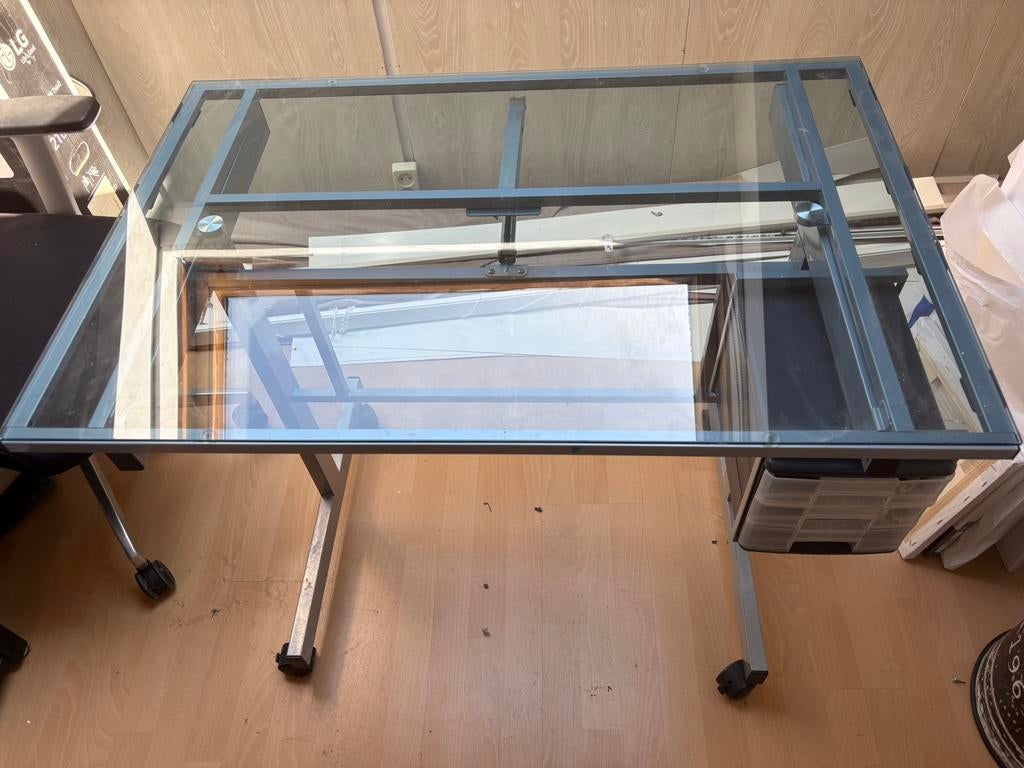 Tekentafel glas, Ophalen, Zo goed als nieuw, Minder dan 130 cm