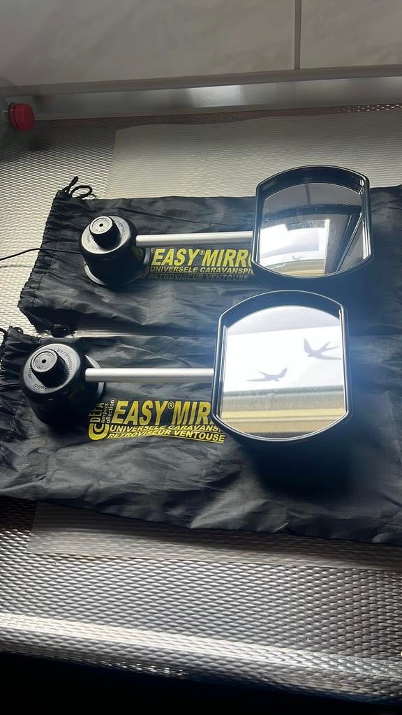 Caravan spiegel easy mirror 2x, Ophalen, Zo goed als nieuw