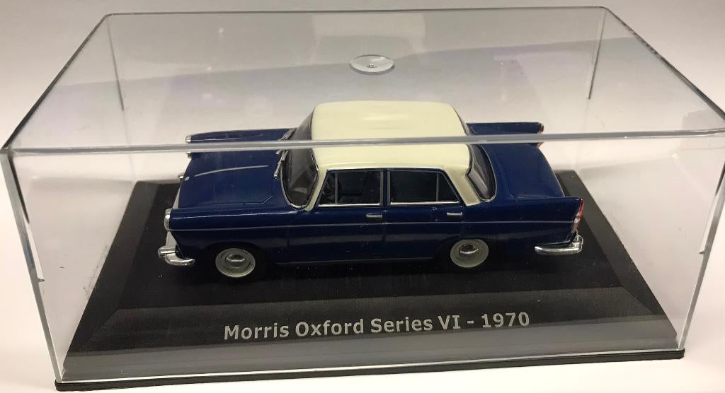 JSN Atlas 1:43 Morris Oxford serie VI 1970 blauw wit, Overige merken, -, Nieuw, Ophalen of Verzenden